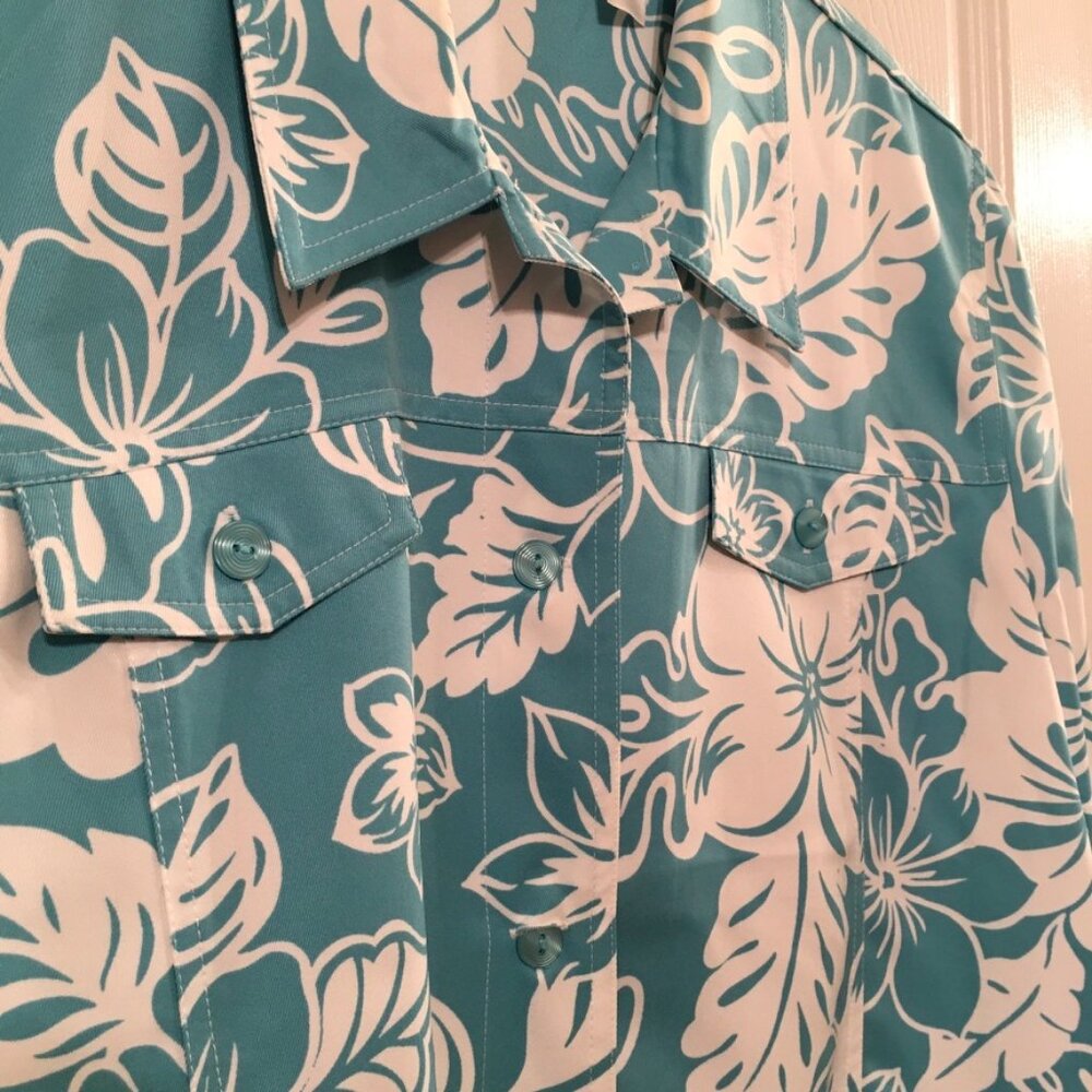 Alfred Dunner Floral Lightweight Jacket - Picture 2 of 8